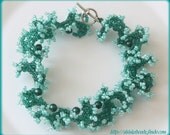 Turquoise ogalala style bracelet summer ruffle