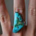 Abstract Turquoise Ring: Size 7