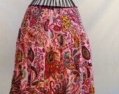 Paisley Print Skirt