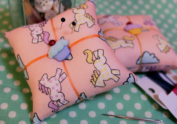 Cute Pony Print pincushion