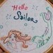 Mermaids embroidery pattern set