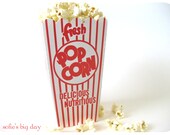 Popcorn Boxes - Scalloped Edge Popcorn Box-Retro Style Popcorn Boxes-stand up boxes-50 count Il_170x135