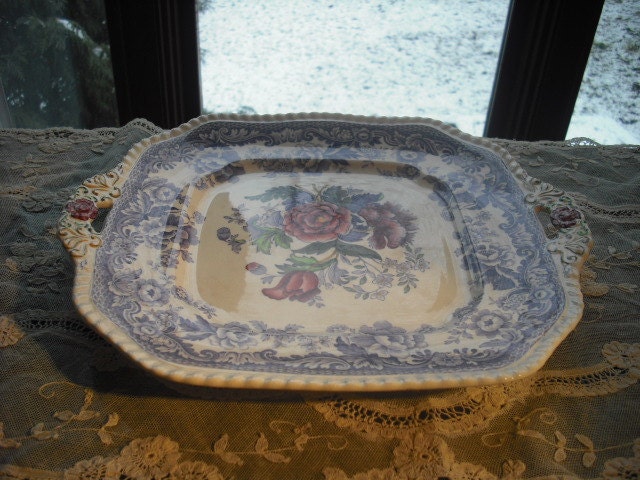 Spode Copeland Mayflower Pattern Cake Plate