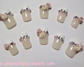 Japanese 3D Nail Art Set - Pretty French Tip