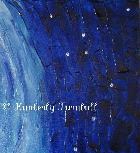 Elephants Under Moonlight, Silhouettes (Original Acrylic on Canvas) - Kim.T 11