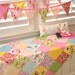 Riley Blake Hoos in the Forest fabric banner bunting, girls room decor, birthday party decoration