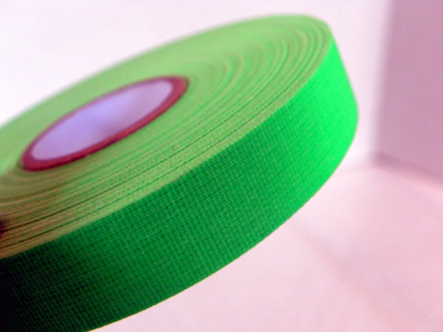 NEON Green Gaffers Tape - 1/2 " wide, very reflective