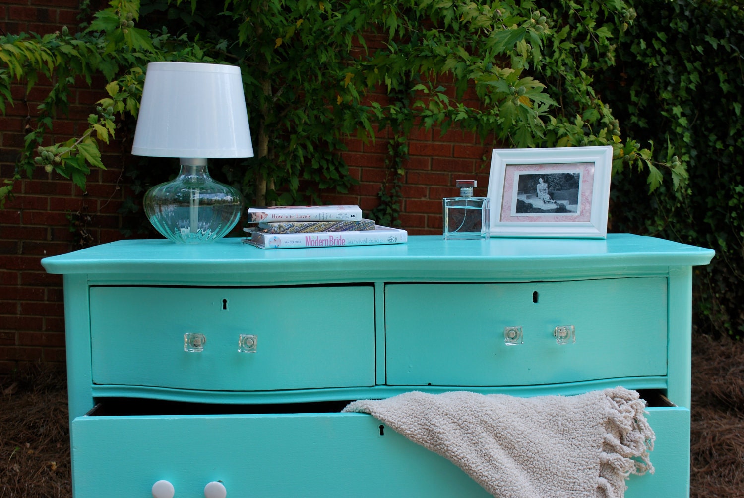 Tiffany Blue Antique Dresser