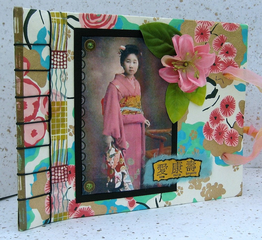 Scrapbook, Smash Book, Photo Album, Geisha, Asian