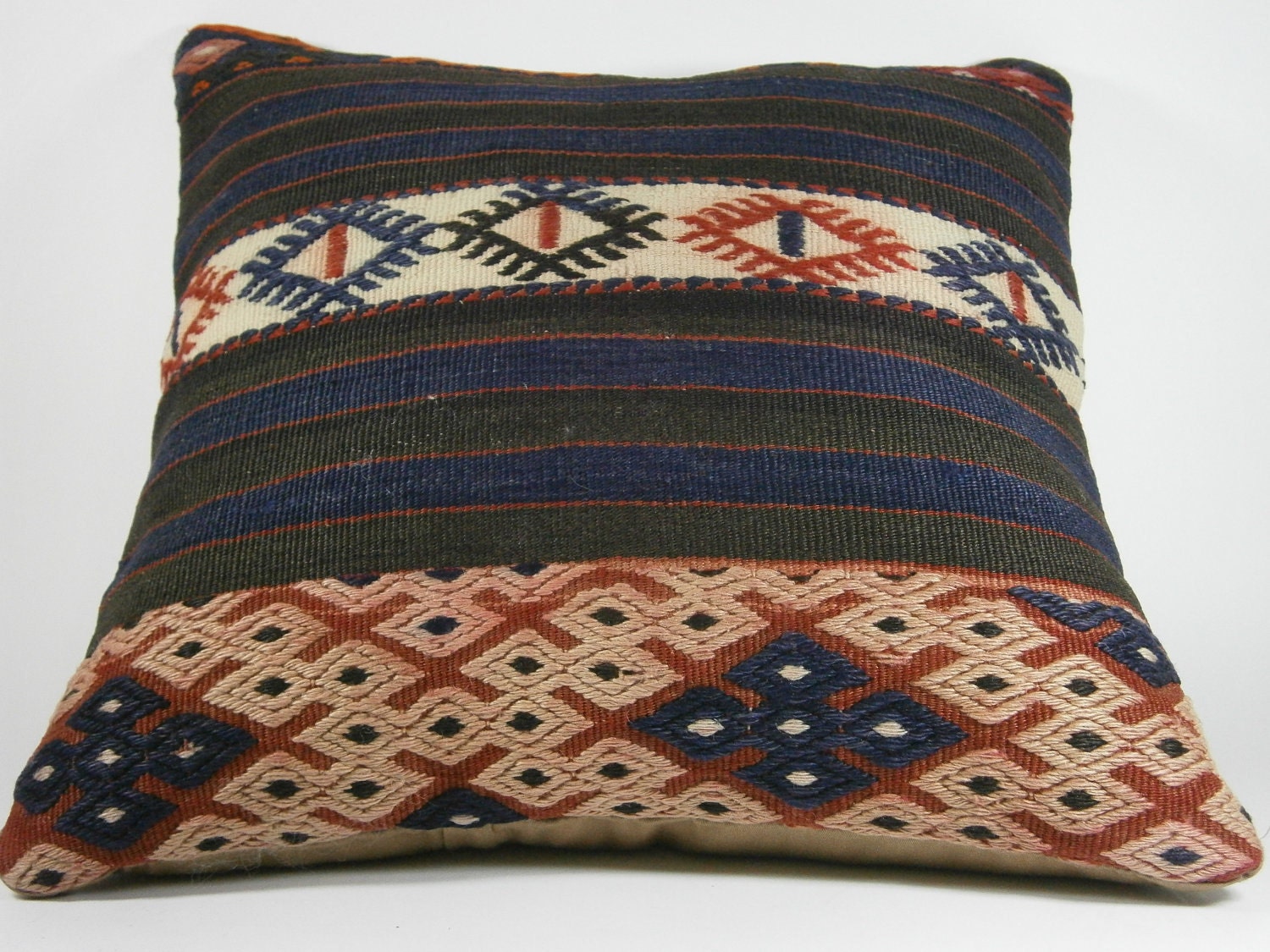 FAST Shipment with FEDEX (1-3 Days).Yuner Handmade Kilim Pillow Case,Decorative Throw Pillow,Accent Pillow-16X16 inch