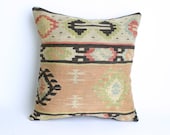 Yuner/Turks Handmade Kilim Pillow Case - 16x16