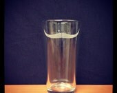 Etched Mustache Pint Glass