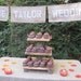 Cupcake Stand Rustic Wedding Decor Log Slice