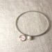 Bangle Bracelet with Personalized Charms - 1 Bangle, 1 Name