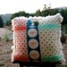 Dragonflies on Japanese Imported Fabric and Fur Pillow