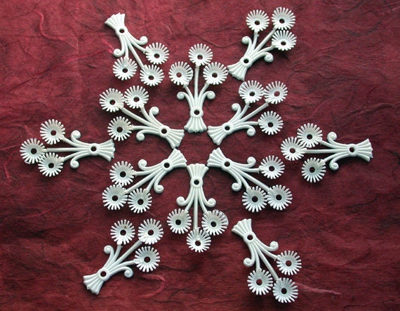 Vintage Plastic Flowers, Vintage West German Plastic Flowers VTBD-039