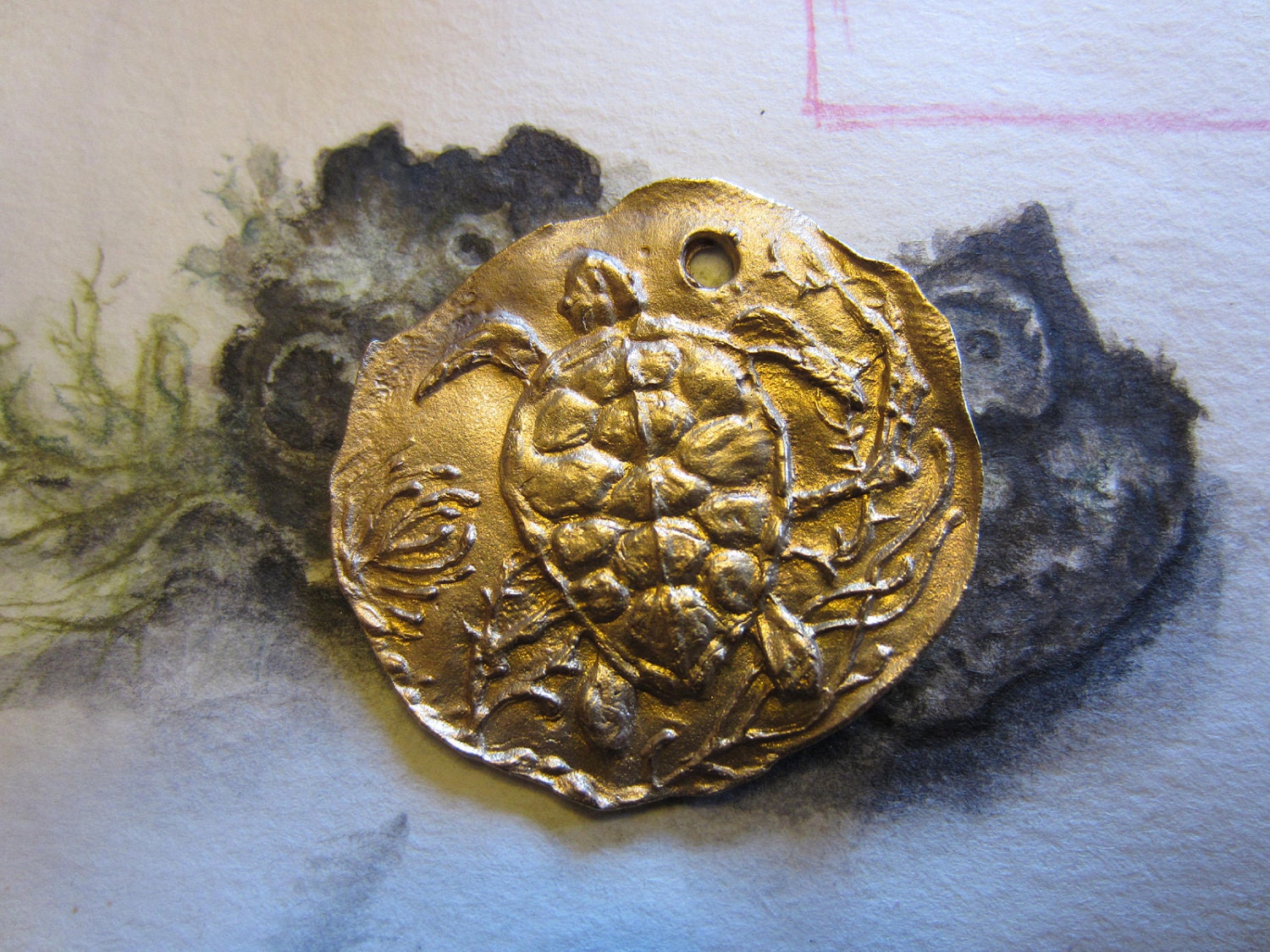 Bronze Sea Turtle Coin