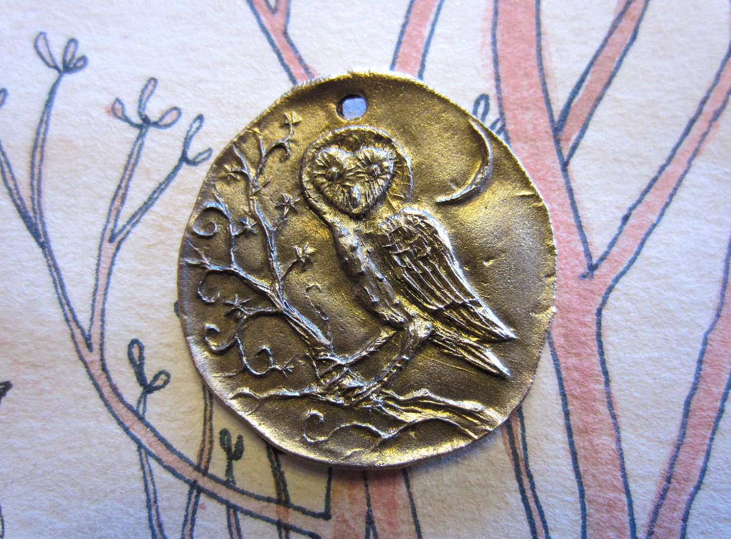 Bronze Owl Coin