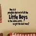 Kids Room BEST LITTLE BOYS Nursery Vinyl Wall Words Lettering  Decal