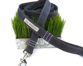 Hipster denim dog leash...