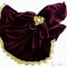 Designer Dog Harness Dress, Burgundy Velvet