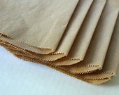 6 1/4 x 9 1/4 Brown Paper Packaging Bags - 6.25 x 9.25 Set of 50