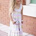 Summer Zig-Zag Pastel Print Maxi Dress