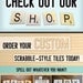 GIANT- Scrabble style wood wall art - choose your own letters