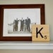 LARGE Scrabble - style wood wall art - choose your own letters