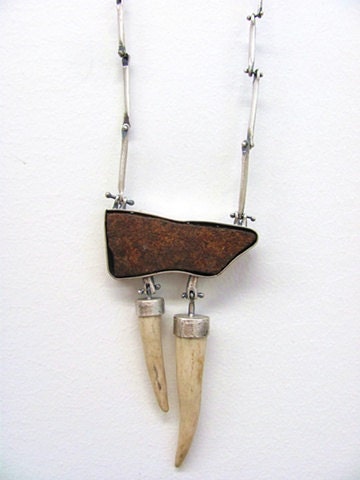 Deer Antler Necklace titled, Two Hundred and Seventy Four Pennies
