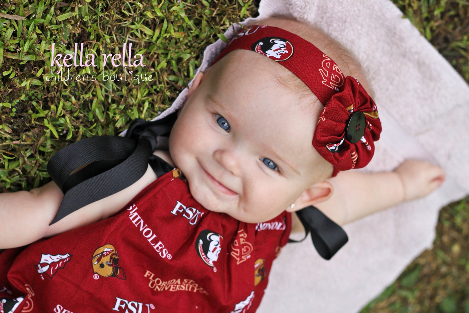 FSU Seminole Pillowcase Dress AND Headband