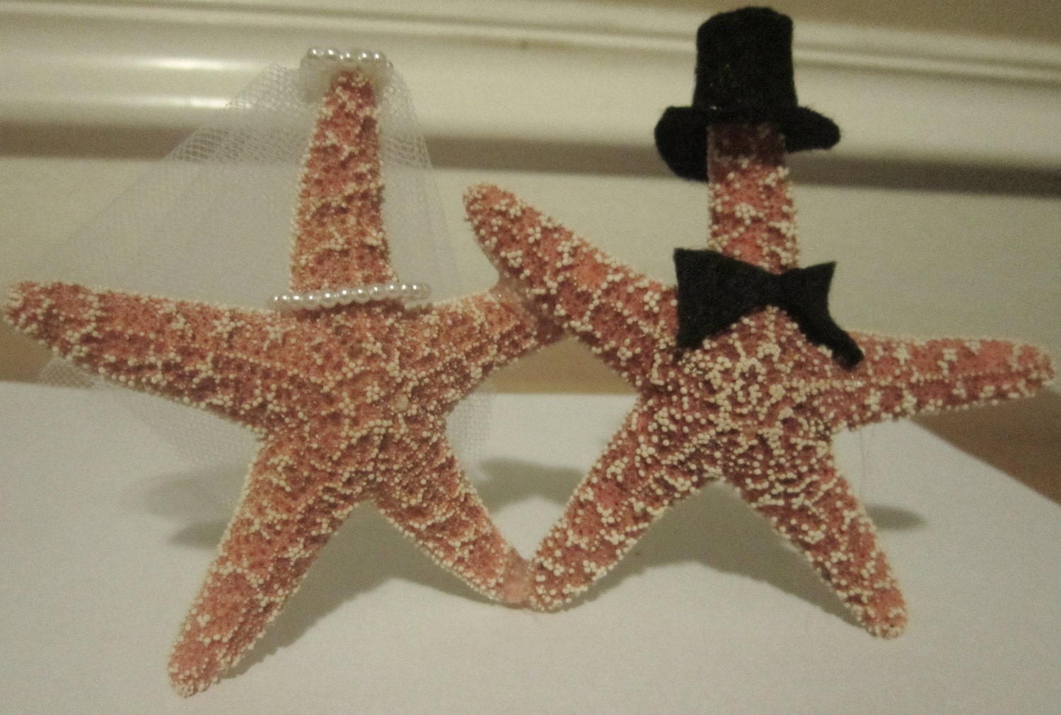 Starfish wedding cake topper