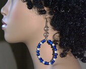 Dangle Hoop Beaded Earrings