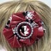 FSU Florida State University Seminoles Duct Tape Hair Clip Hair Bow Hair Fascinator
