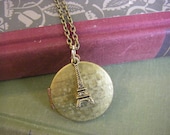 We'll Always Have Paris - Eiffel Tower Locket Photo Necklace
