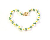 Girls Daisy Bracelet: Beaded Friendship Bracelet, Daisy Chain Bracelet UK Seller