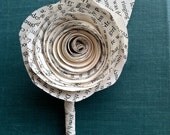 Paper Wedding Boutoniere