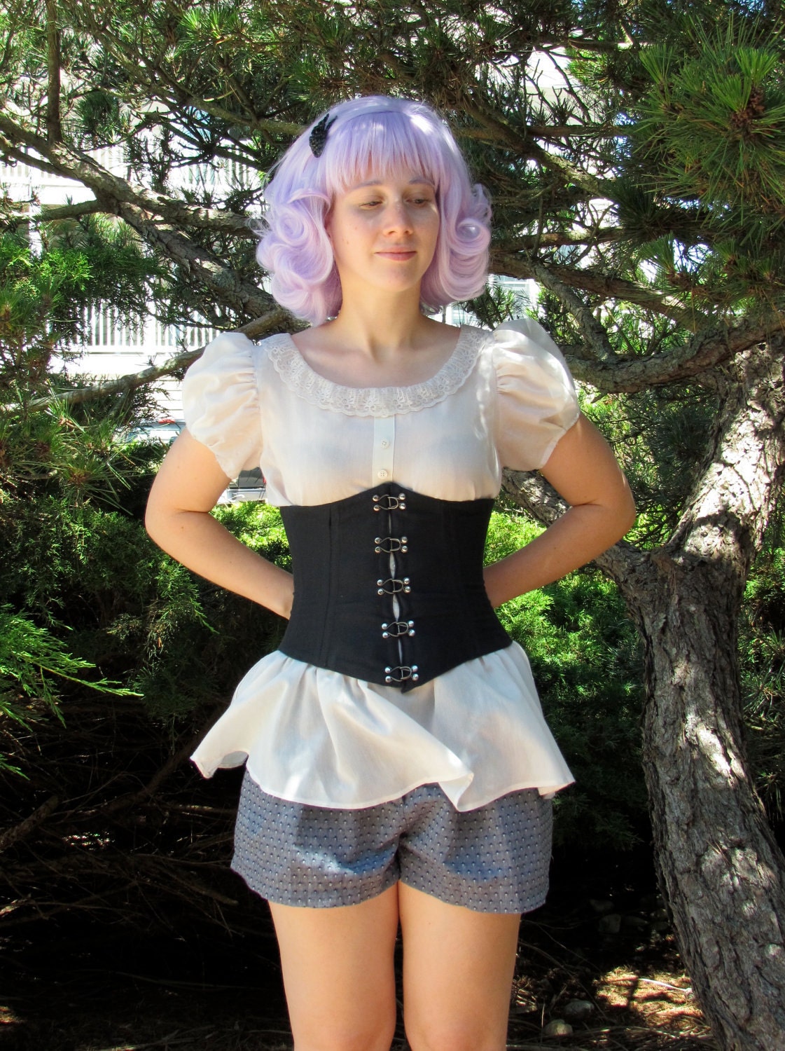 Reversible Double-V Waist-Cincher Corset
