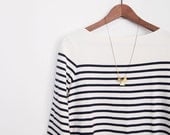 Geometric Necklace : Spring Fashion - Asymmetrical 3 Triangle on Brass Bars