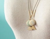 SPRING SALE Locket Necklace : Limited Faux Patina Small Round Locket