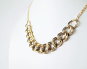 Statement Necklace : Spring Fashion Jewelry - Vintage Link Chain for Everyday