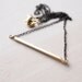 Everyday Necklace : Minimalist Necklace - A Simple Brass Bar