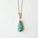 Turquoise Necklace : Wired Turquoise Tear Drop Necklace