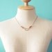 SPRING SALE Everyday Necklace - Pink Coral Swarovski with a Geometric Twist