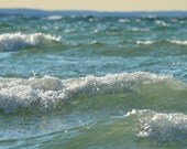 Ocean Photography 8x10,  Ultramarine Green Water Picture, Teal Blue Wave Photograph, Seaside Art,  Beach House Decor, Vacation Print - PureNaturePhotos