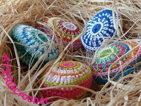 Crochet pattern Easter egg II by ATERGcrochet