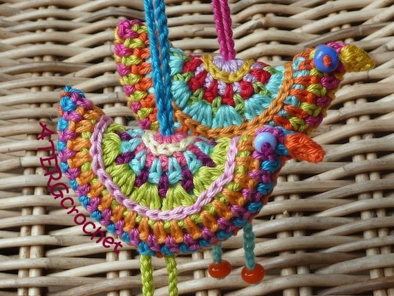 Crochet pattern bird of paradise by ATERGcrochet