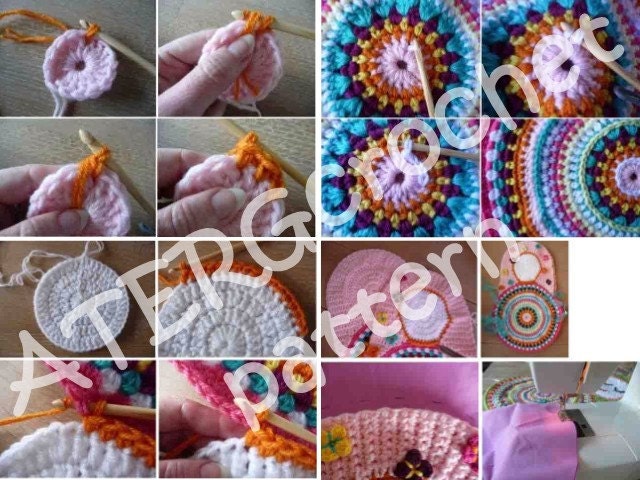 Crochet pattern Matryoshka cushion by ATERGcrochet