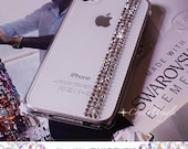 Modern Simple and Elegant Design For NEW iPhone 5 Made with White Swarovski Elements Crystal Back Cover Hard Case