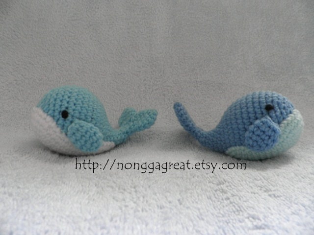 PDF Crochet Pattern - Little Whale (Digital Download)